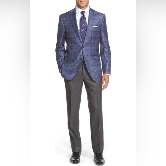 David Donahue Trim Fit Royal Oxford Dress Shirt NWOT - Picture 5 of 5